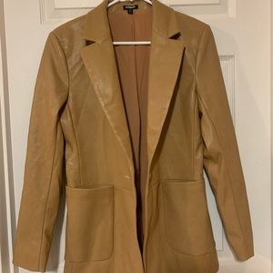 Express Faux Leather Blazer ✨